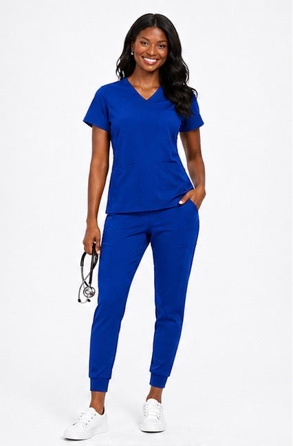 Vida Essential Scrubs Set - Female Fit (Black)