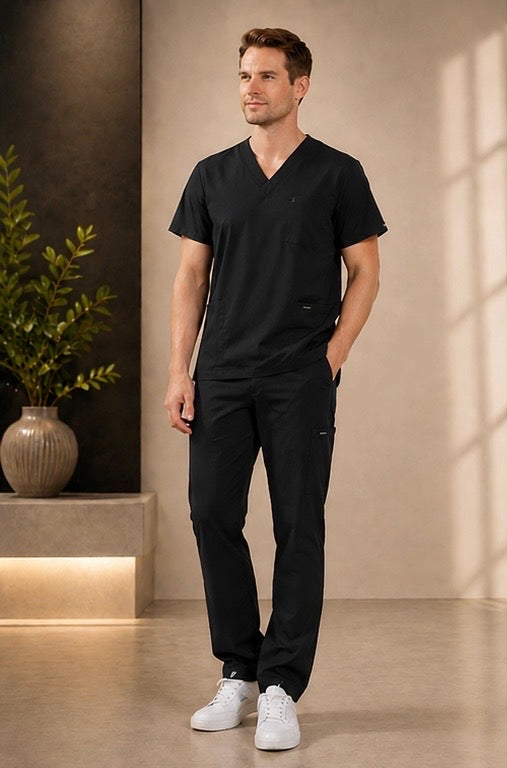 Vida Essential Scrub Set -Male Fit(Navy Blue)