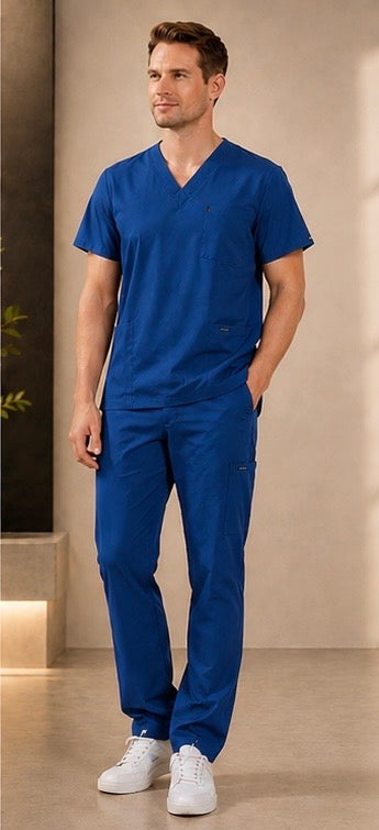 Vida Essential Scrub Set -Male Fit(Navy Blue)