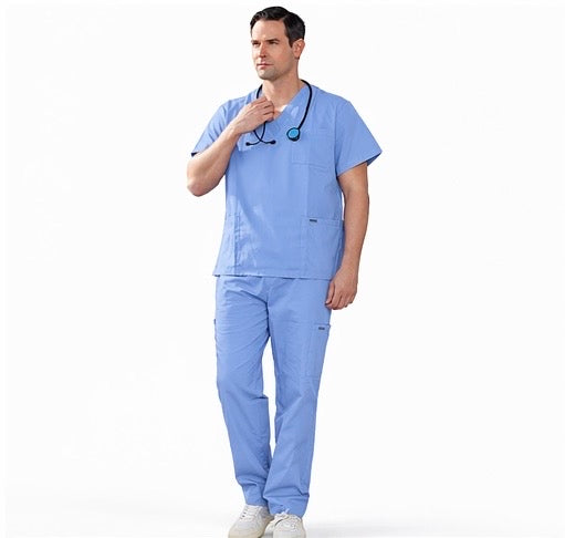 Vida Essential Scrub Set -Male Fit(Navy Blue)