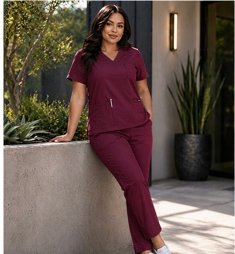 Vida Essential Scrub Set - Female Fit(Ceil Blue)