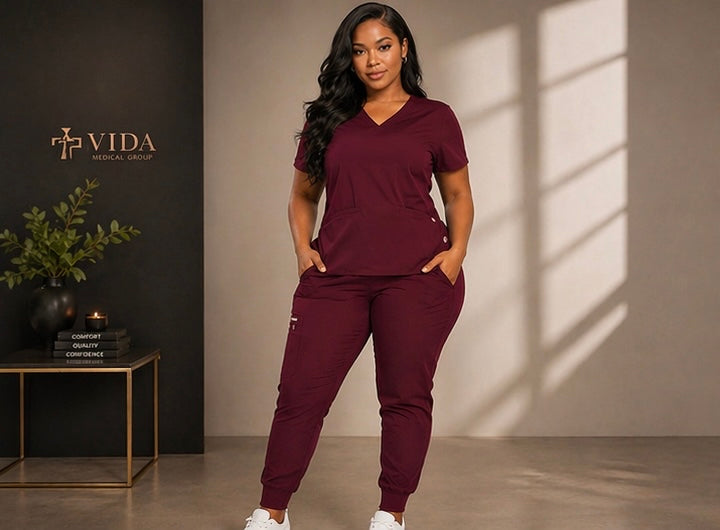 Vida Essential Scrub Set - Female Fit (Royal Blue)