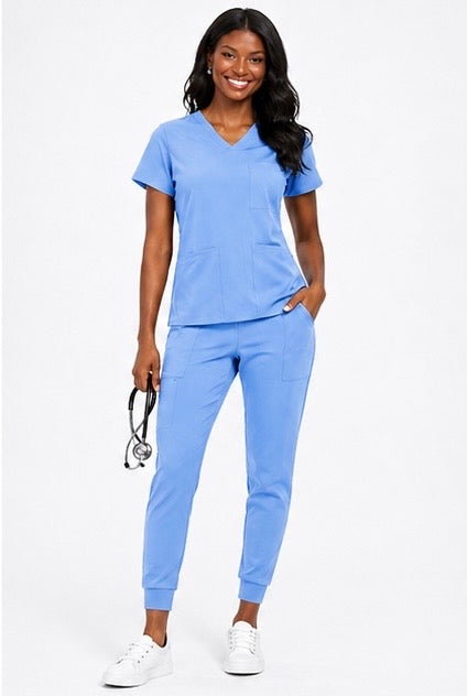 Vida Essential Scrub Set - Female Fit (Royal Blue)